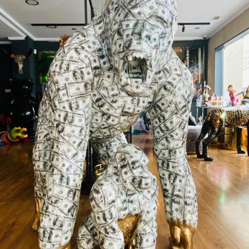Ghost art Dollar gorilla set Mommy & baby